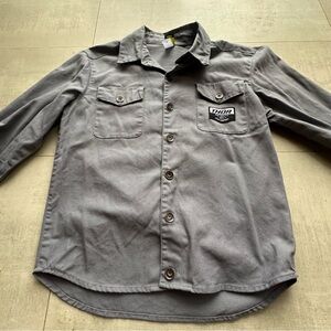 Thor Men's Casual Duck Cotton Gray Button-Down Shirt